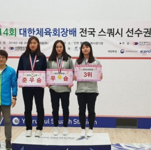 중앙대, 제14회 대한체육회장배 전국스쿼시 선수권대회에서 각종 메달 획득